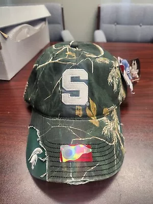 Michigan State MSU Spartans Sparty Baseball Hat Ball Cap Realtree Green Camo NEW • $9.50