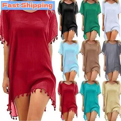 Beach Cover Up Swimsuit Beachwear Dress Summer Bikini Swimwear Kaftan Women • £11.99