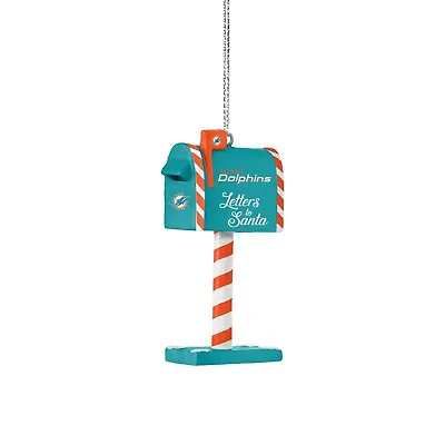 Miami Dolphins Christmas Tree Holiday Ornament - Mailbox Letters To Santa - Logo • $15.25