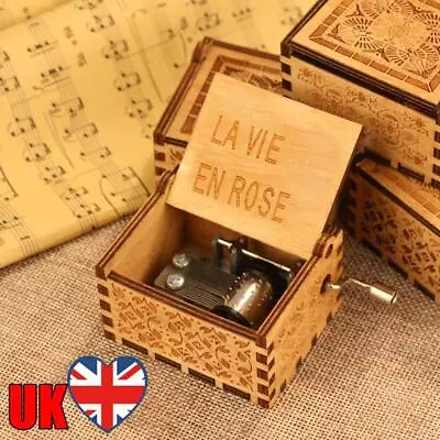 La Vie In Rose Music Box Cute Small Musical Boxes Novel For Husband Wife Family • £5.52