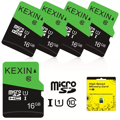 Kexin 16GB 5pcs Ultra Micro SD Card SDHC Class 10 UHS-I TF Cards Memory SD Cards • $15.99