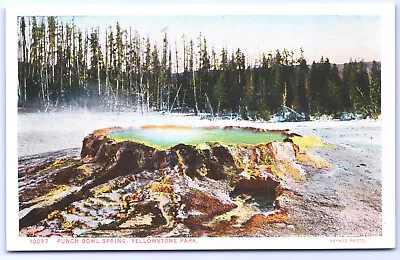 $4.56 • Buy Postcard Wyoming Punch Bowl Spring Yellowstone National Park WB UNP H3