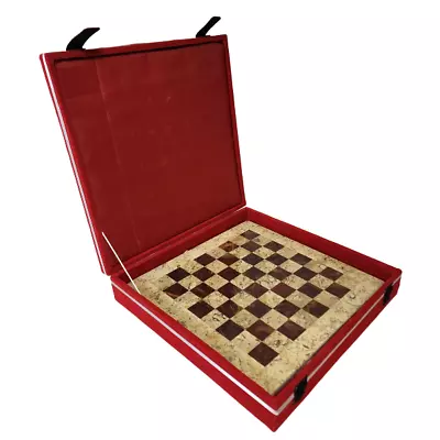 Marble Chess Board Only Handmade Chess Board With Storage 12x12  Coral & Red • $44.95