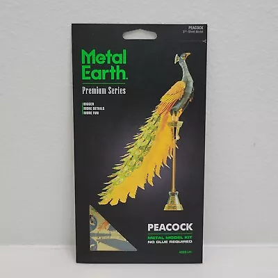 Fascinations Metal Earth 3D Steel Model Kit Peacock ICX112 • $8.70