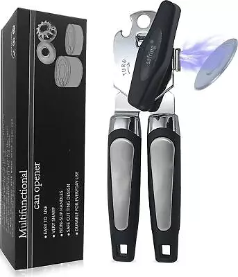 Can Opener Manual With Magnet Stainless Steel Handheld Heavy Duty Sharp Blade • $17.45