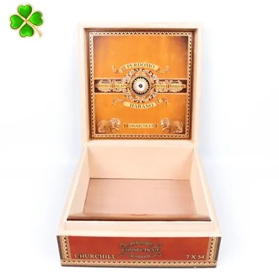 Perdomo Churchill Connecticut Habano Empty Wood Cigar Box 7.75  X 8  X 3  • $5.55