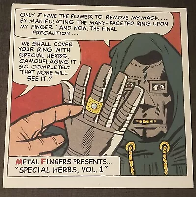 MF DOOM - Metal Fingers Presents Special Herbs Vol. 1 -Vinyl LP-2001- RARE OOP! • $350