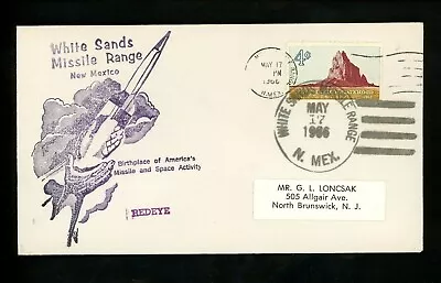 US Space Cover Rocket REDEYE Launch White Sands Missile Range NM 5/17/1966 • $4.99