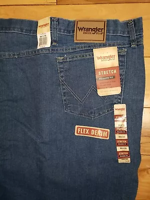 Mens Wrangler Rugged Wear Denim Blue Jeans Big Size 66  X 30  • $19.99