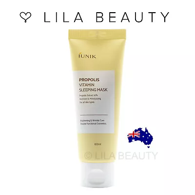 IUNIK Propolis Vitamin Sleeping Mask 60ml Face Brightening Wrinkle Care Moisture • $27.50