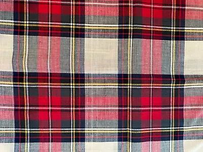 Madras Plaid Fabric. 28 1/2'' Long X44 1/2'wide • $8
