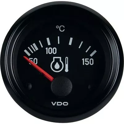 VDO Engine Oil Temperature Gauge Elec 50-150deg C 52mm Round 24V 310040003 • $63.97