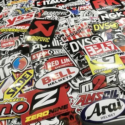 120Pcs Mixed Stickers Motocross Motorcycle Car ATV Racing Bike Helmet Decals Lot • $12.99