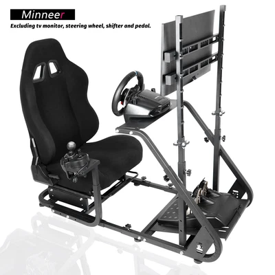 £269.99 • Buy Minneer Racing Simulator Cockpit Fit LogitechG29 G920 Thrustmaster T300 TV Mount