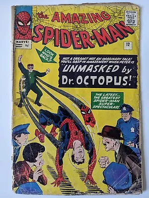 Amazing Spider-Man #12 1964 Low Grade Copy (see Pics). Lee/Ditko. Free Post. • £30