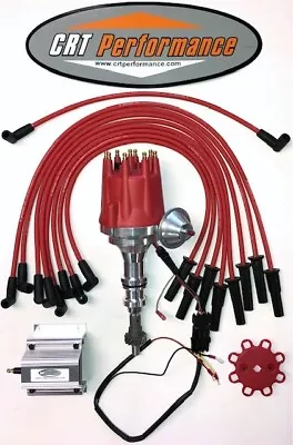 FORD 351C-351M-400M-429-460 Pro Series HEI Distributor RED + 60K COIL + WIRES • $229.90