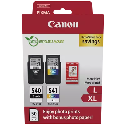 Canon PG540XL PG540 Black CL541XL CL541 Colour Ink Cartridges For PIXMA MG3650 • £52.95