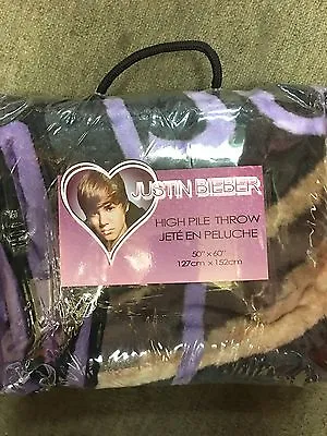 Brand New Official Justin Bieber 50x60 Throw Size Blanket • $32.99