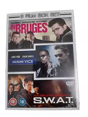 In Bruges/Miami Vice/S.W.A.T. (DVD) - Brand New & Sealed Free UK P&P • £7.99