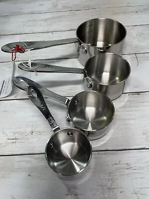 All-Clad Stainless-Steel Measuring Cups Set - 1/4 1/3 1/2 1 Cup - New W/Tags • $32.99