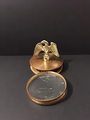 Vtg Brass Folding Eagle Magnifying Glass • $20