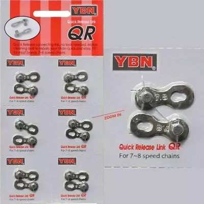 6 Sets Shimano Sram 6 7 8 Speed Chain Quick Lock And Release Links • $19.99