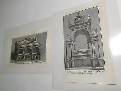 2 Antique 18th Century Etchings / Engravings Prints Royal King / Queen J Mynde  • £15