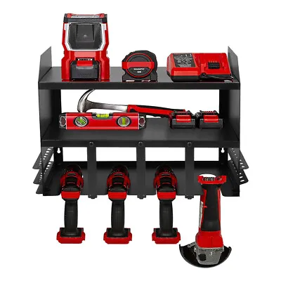 Power Battery Tool Rack Storage Workshop Garage Organiser Drill Impact Driver UK • £29.90