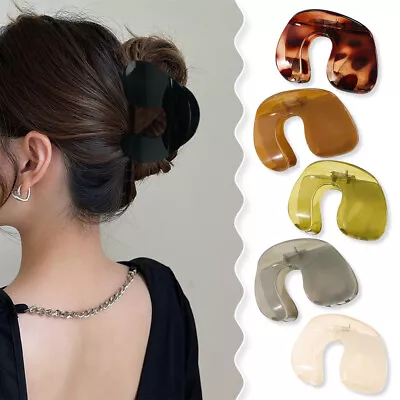 2PCS Geometric Hair Clip Acrylic U-Shape Hair Claw Korean Hair Accessories  • $7.09