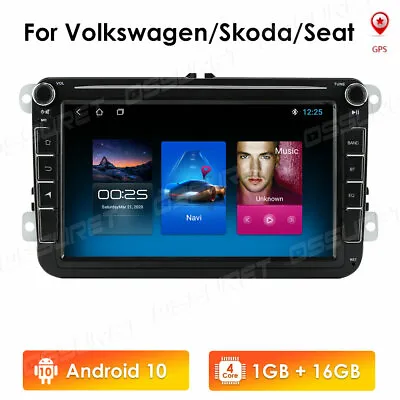 For VW Passat B6 B7 CC Golf MK6 Jetta 8  Car GPS Nav Android 10 Navigation Radio • $106.99