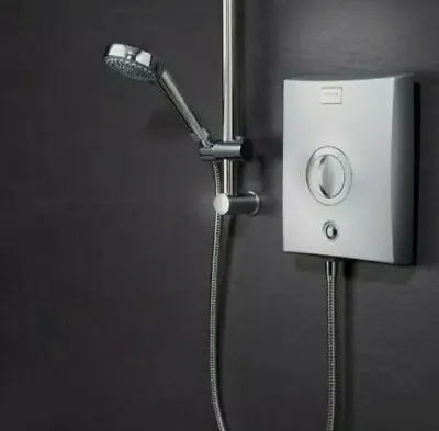 £195 • Buy Aqualisa Quartz Electric Shower 8.5kW White & Chrome 5 Spray Handset QZE8501