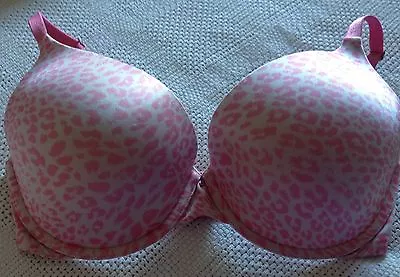 Victoria's Secret Bra Biofit Demi Uplift Pink Cheetah/cream Colors 32DD EUC • $15