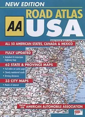 £35.04 • Buy Road Atlas USA (Including Canada And Mexico) (AA Atlases)-Automo