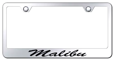 Chevrolet Malibu Etched Script Logo Chrome License Plate Frame Official Licensed • $35.95