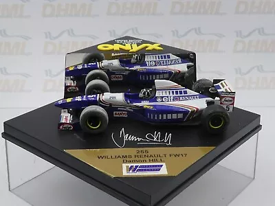 Onyx 1:43 Damon Hill Williams FW17 Portugal GP F1 1995 Signature Base 255 • £12