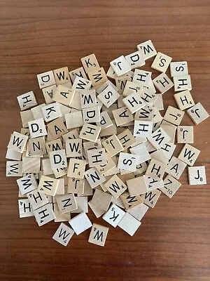 Authentic Wood Scrabble Tiles From Original Games - Engraved Letters  • $0.99