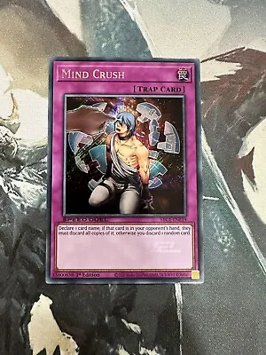 Yugioh Mind Crush Secret Rare Speed Duel SBC1 • $5.99