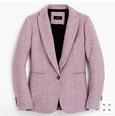 J. Crew Parke Blazer In English Herringbone Wool Size 00P • $85