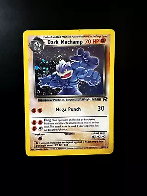 Pokémon TCG Dark Machamp Team Rocket 10/82 Holo Rare WOTC Vintage 2000 • $7.50