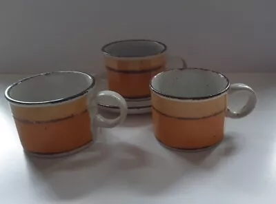 Midwinter Stonehenge SUN 1970's 3 X Cups And 1 X Saucer • £28