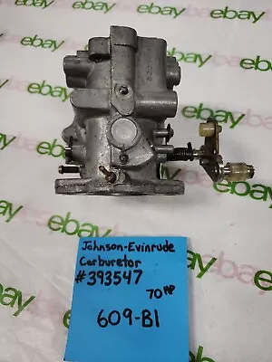  Johnson/Evinrude/OMC 70hp #2 Carburetor # 393547. -  328568 • $75