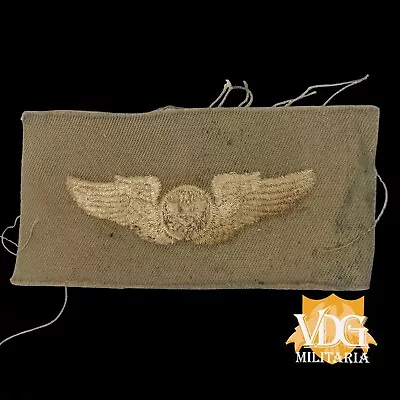 £13.62 • Buy WW2 WWII US Army Air Force Air Crew Khaki Cloth Wings Insignia Badge #P649