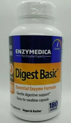 Enzymedica Digest Basic Essential Enzyme Formula 180 Capsules Vegan Kosher • $27.49