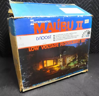 Intermatic Malibu II Low Voltage Outdoor Floodlights Set Of 6 NOS LV1006T USA  • $54.95