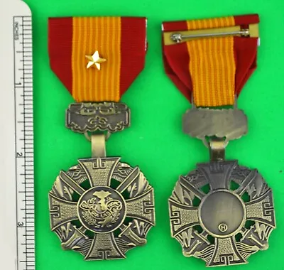 Republic Of Vietnam Gallantry Cross Medal With Gold Star - Full Size -USA Made • $29.95