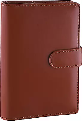 Antner A6 PU Leather Notebook Binder Refillable 6 Ring Binder For A6 Filler Pape • $12.40