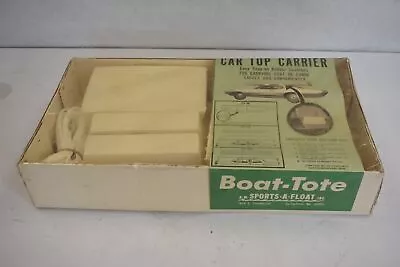 Vintage Boat-Tote AW Sports Float Car Top Carrier Snap-On Rubber Cushions Canoe • $49.99