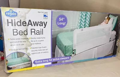 Regalo Hide Away Bed Rail Extra Long Safety Support With Mesh Wall 54  X 20  • $28