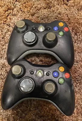 Microsoft Xbox 360 Wireless Controller  Lot Of 2 UNTESTED • $3