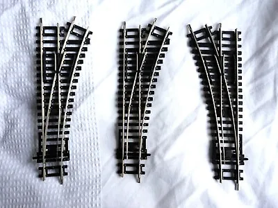 Hornby Nickel Silver Left & Right Track Points. 1x R8072 & 2x R8073 OO Gauge • £19.99